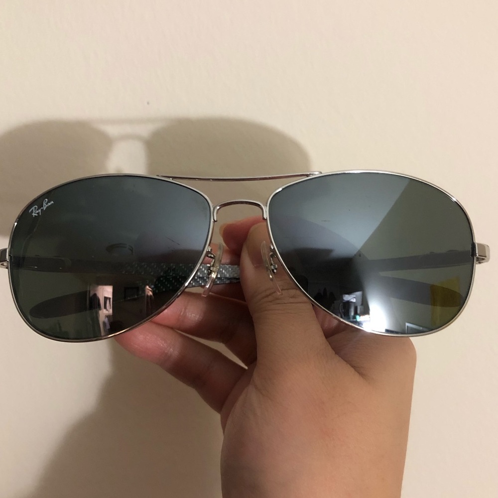 Ray Ban reflective grey lenses sunglasses